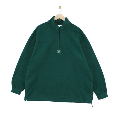 Mens 1/4 Zip Fleece Trefoil Retro