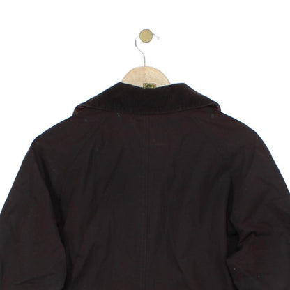 Womens Waxed Jacket Corduroy Collar Paisley Lining