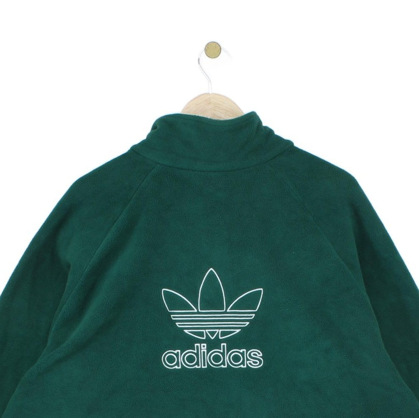 Mens 1/4 Zip Fleece Trefoil Retro