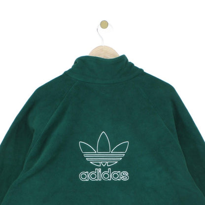 Mens 1/4 Zip Fleece Trefoil Retro