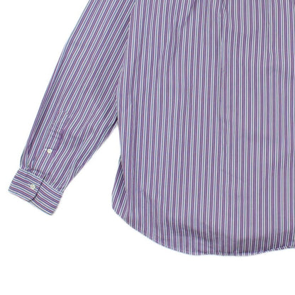 Mens Striped Shirt Custom Fit Button Up