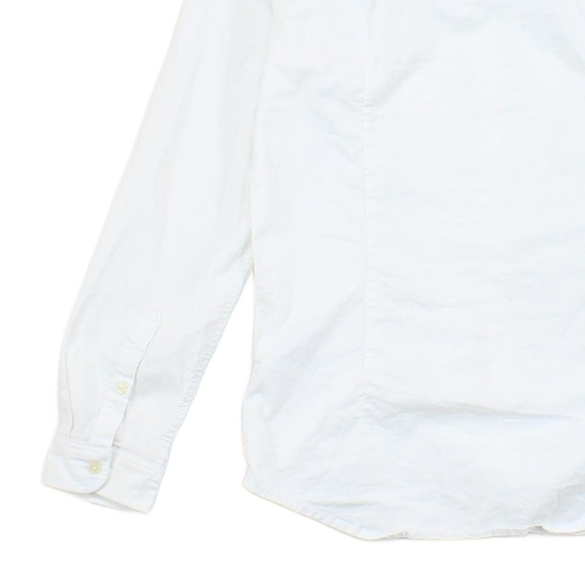 Mens Oxford Shirt Stretch Slim Fit Long Sleeve