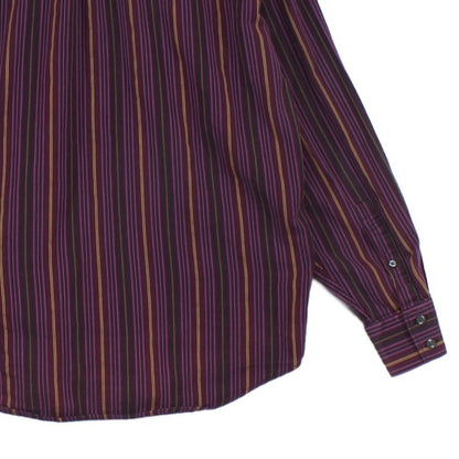 Mens Striped Shirt Button Up
