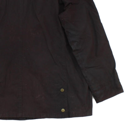 Womens Waxed Jacket Corduroy Collar Paisley Lining