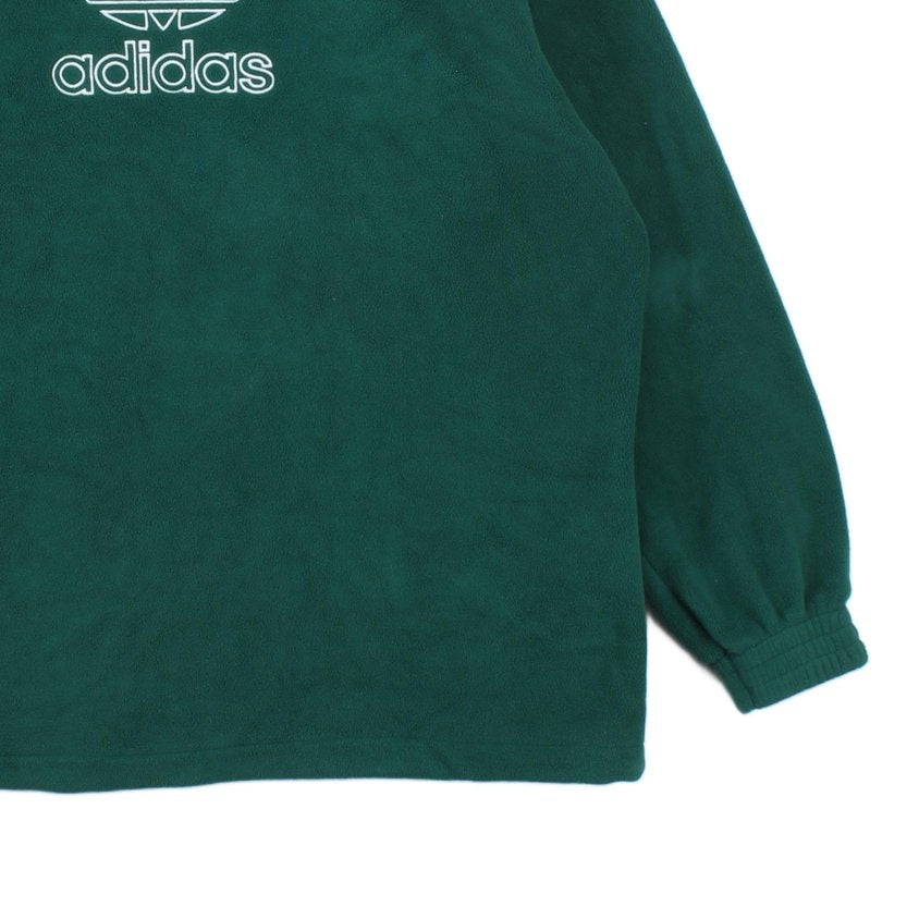 Mens 1/4 Zip Fleece Trefoil Retro