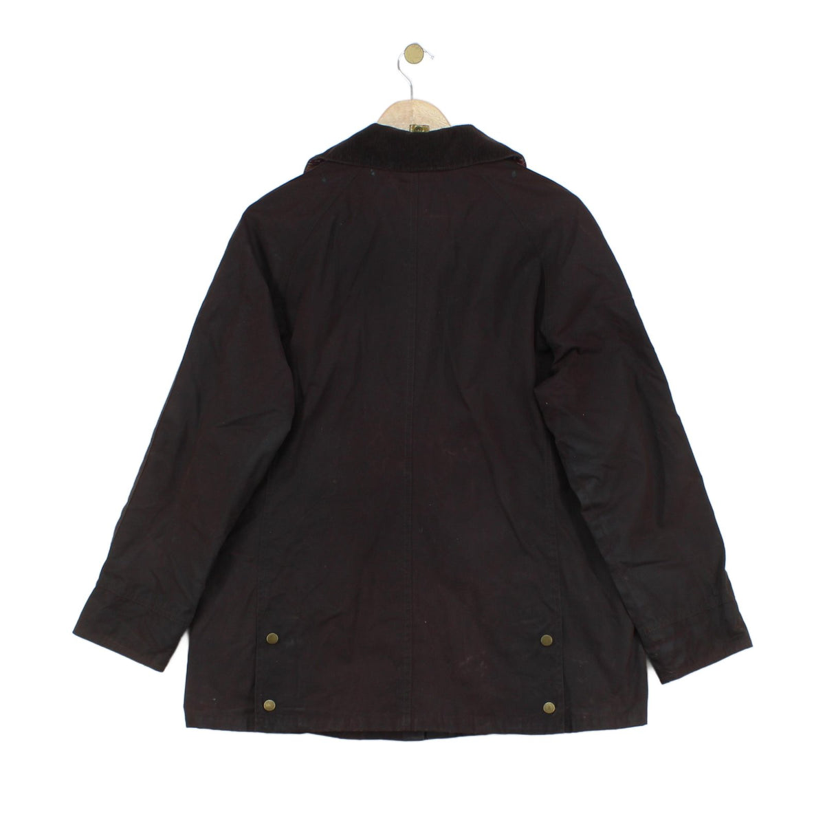 Womens Waxed Jacket Corduroy Collar Paisley Lining