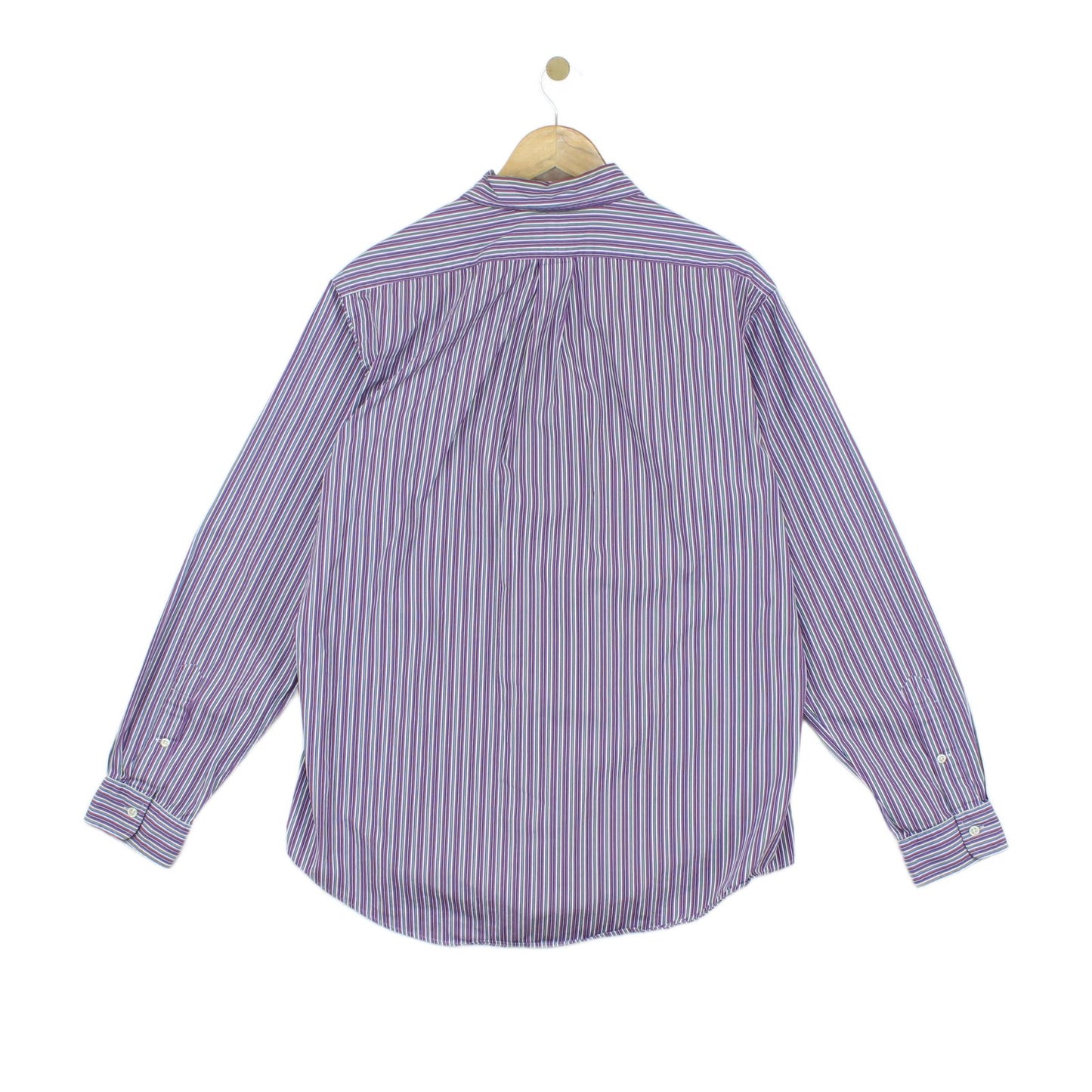 Mens Striped Shirt Custom Fit Button Up