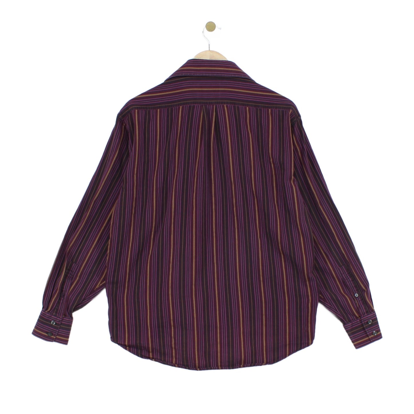 Mens Striped Shirt Button Up