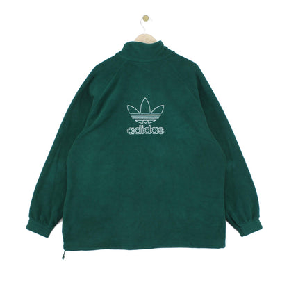 Mens 1/4 Zip Fleece Trefoil Retro