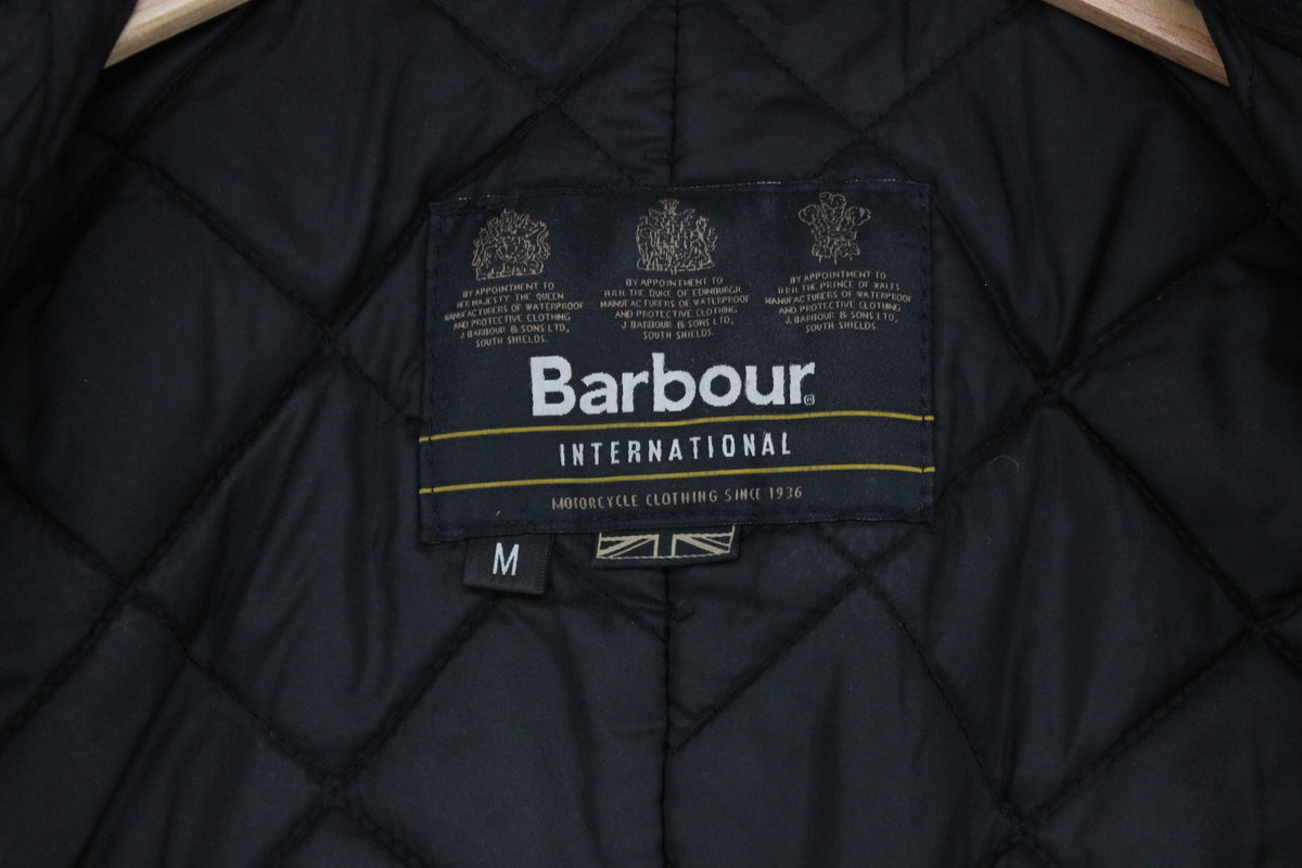 Mens Waxed Jacket Full Zip Motorcycle Cotton