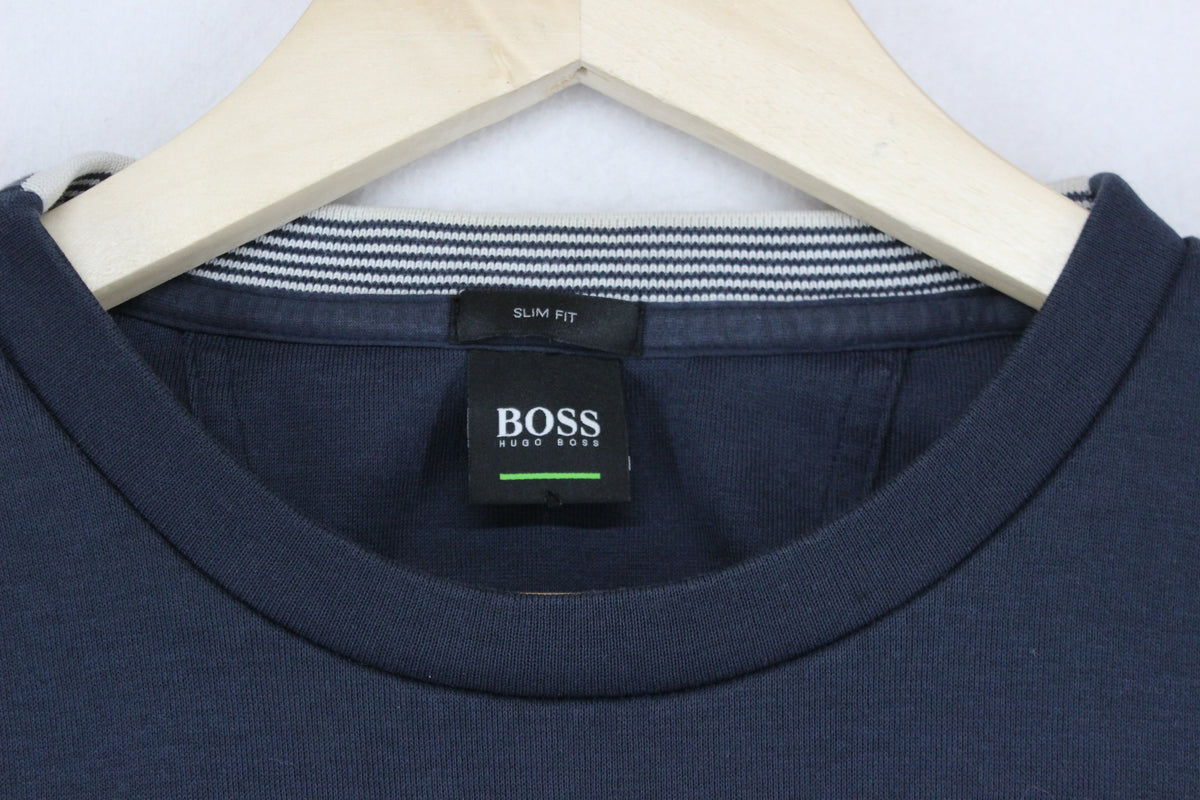 Mens Sweatshirt Crew Neck Slim Fit