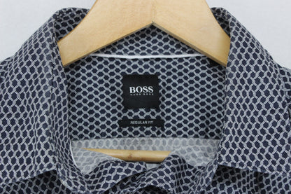Mens Shirt Long Sleeve Button Up Pattern