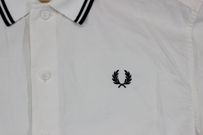 Mens Canvas Shirt Short Sleeve Classic Collared