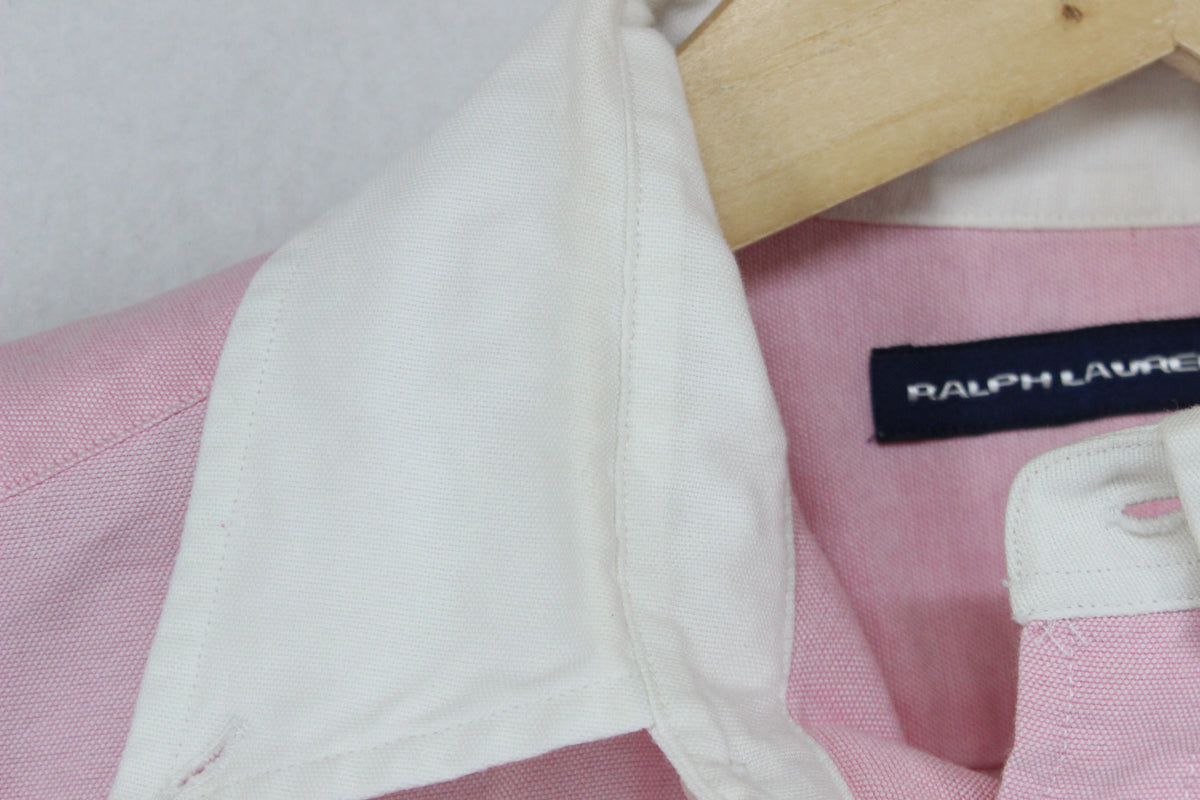 Womens Oxford Shirt Embroidered Logo Cotton