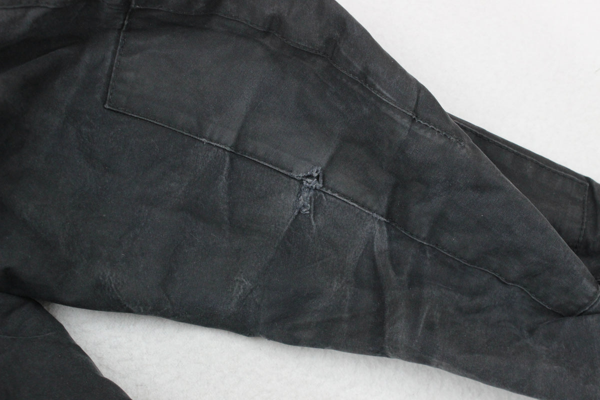Mens Waxed Jacket Full Zip Motorcycle Cotton