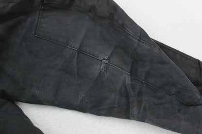 Mens Waxed Jacket Full Zip Motorcycle Cotton