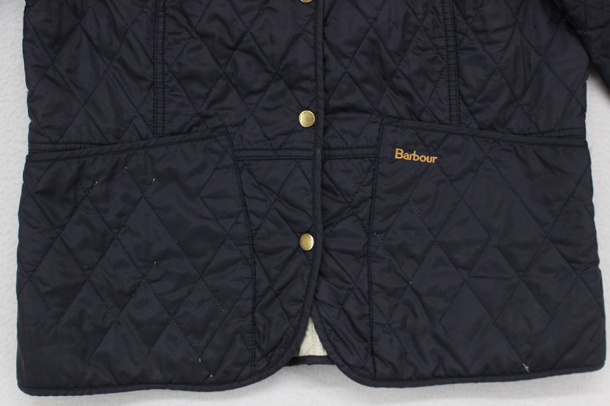 Womens Quilted Jacket Button Front Outerwear Lightweight