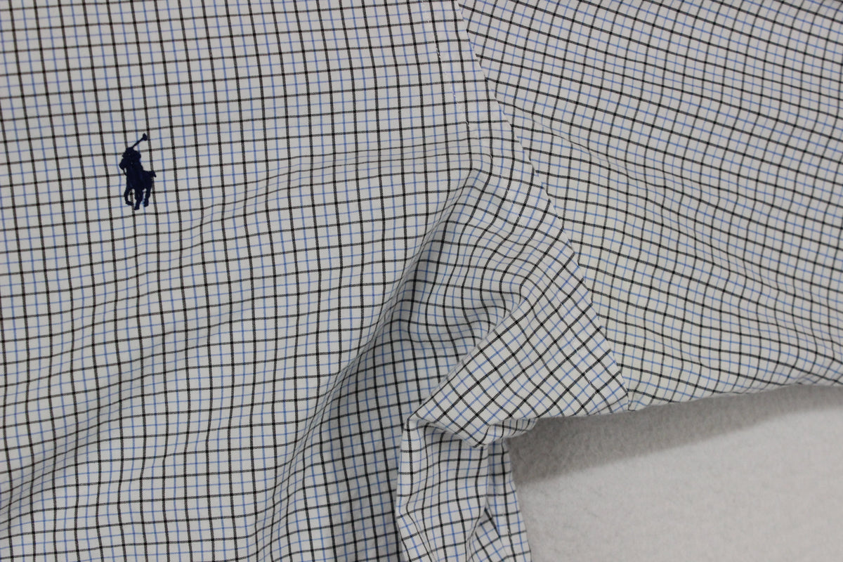 Mens Check Shirt Classic Fit Long Sleeve