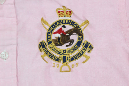 Womens Oxford Shirt Embroidered Logo Cotton