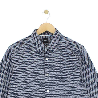 Mens Shirt Long Sleeve Button Up Pattern
