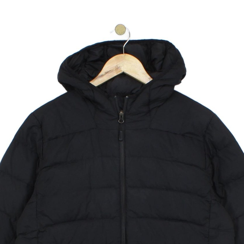 Mens Down Quilted Jacket Hooded Winter