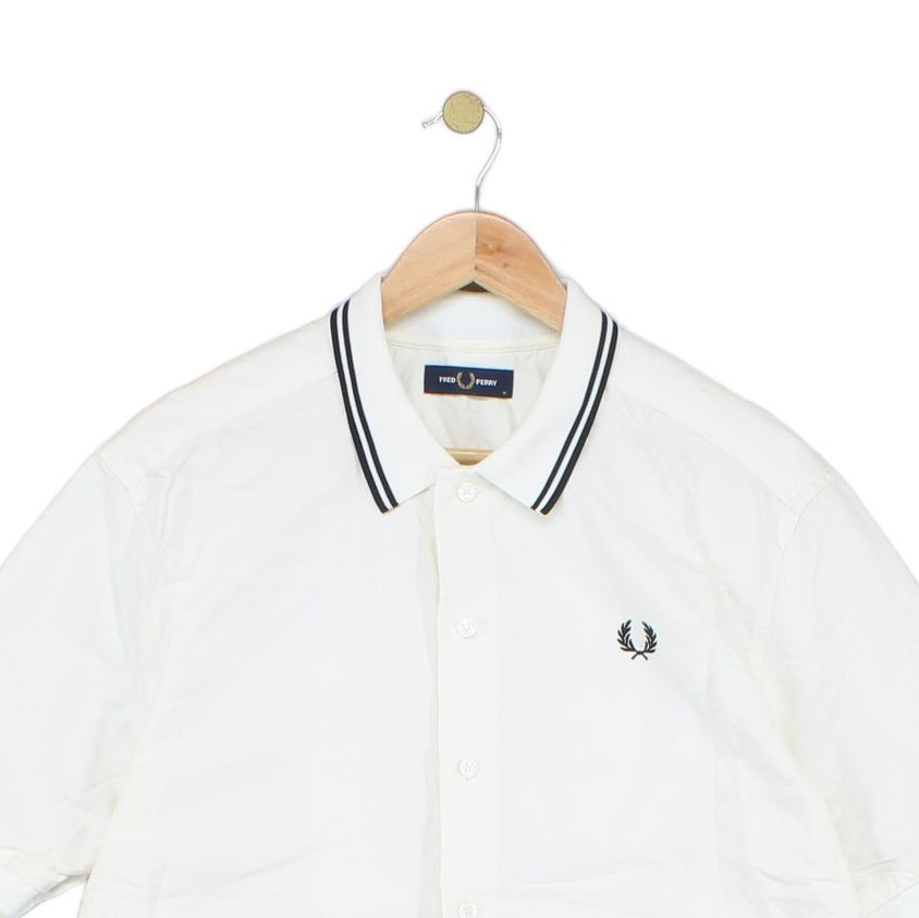 Mens Canvas Shirt Short Sleeve Classic Collared