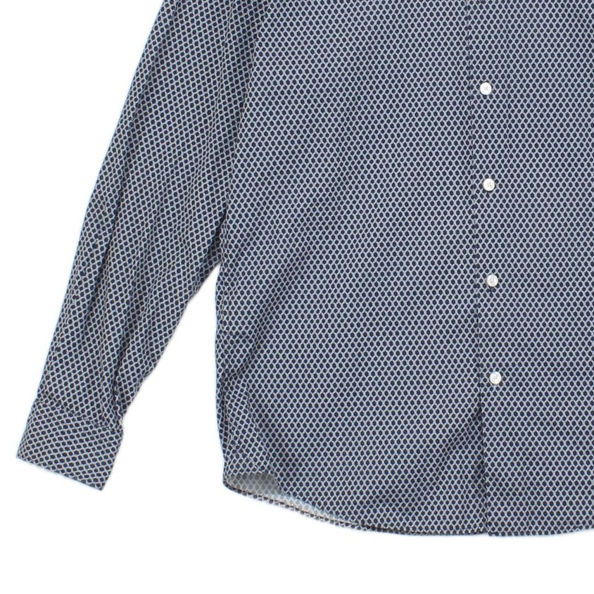 Mens Shirt Long Sleeve Button Up Pattern