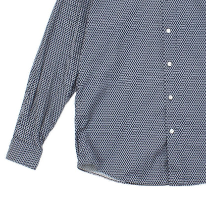Mens Shirt Long Sleeve Button Up Pattern