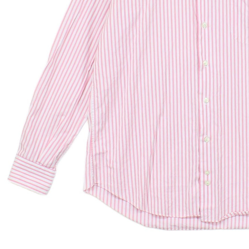 Mens Striped Shirt Button Up