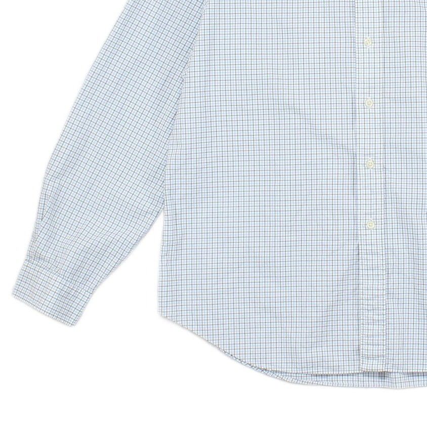 Mens Check Shirt Classic Fit Long Sleeve