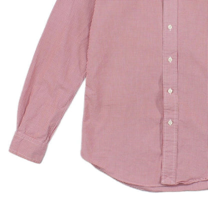 Mens Shirt  Button Down Long Sleeve Check