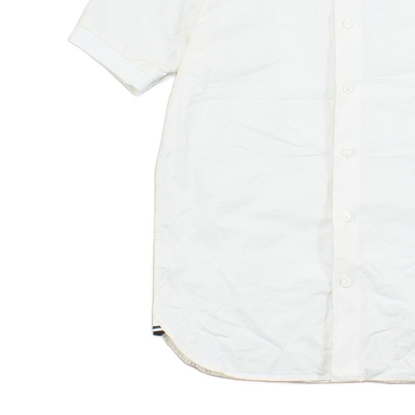 Mens Canvas Shirt Short Sleeve Classic Collared