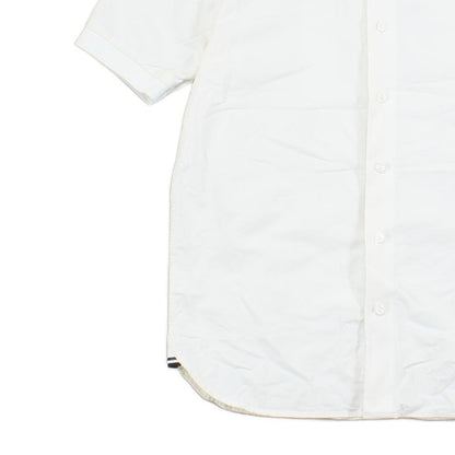 Mens Canvas Shirt Short Sleeve Classic Collared