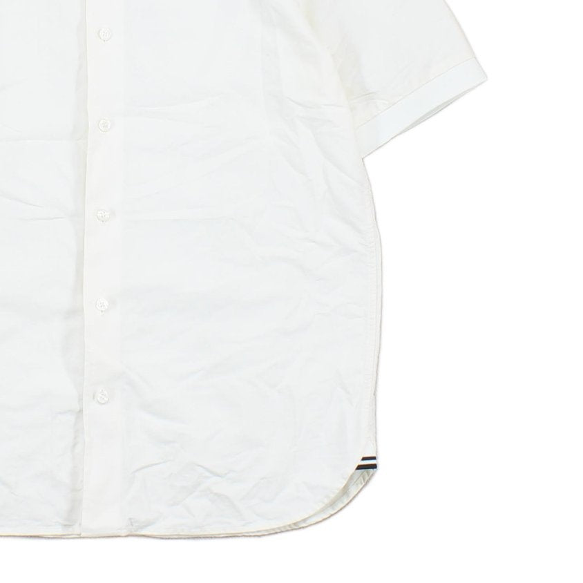 Mens Canvas Shirt Short Sleeve Classic Collared