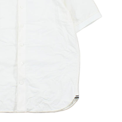 Mens Canvas Shirt Short Sleeve Classic Collared