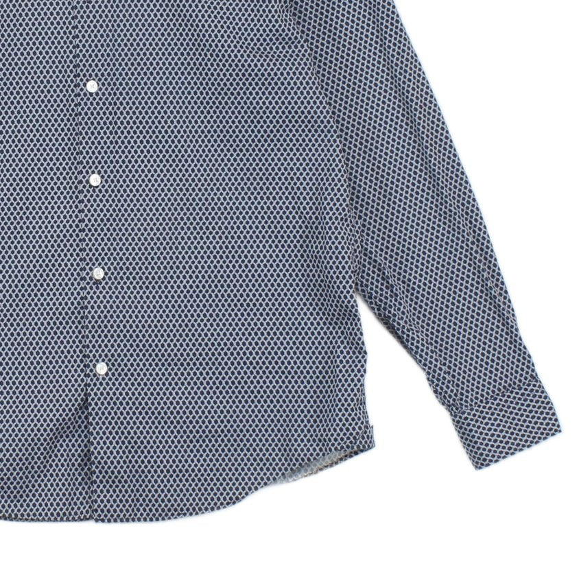 Mens Shirt Long Sleeve Button Up Pattern