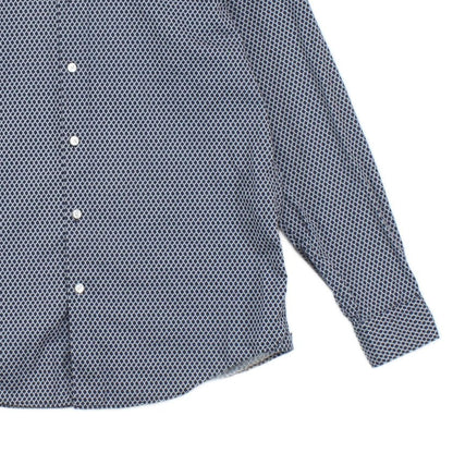 Mens Shirt Long Sleeve Button Up Pattern
