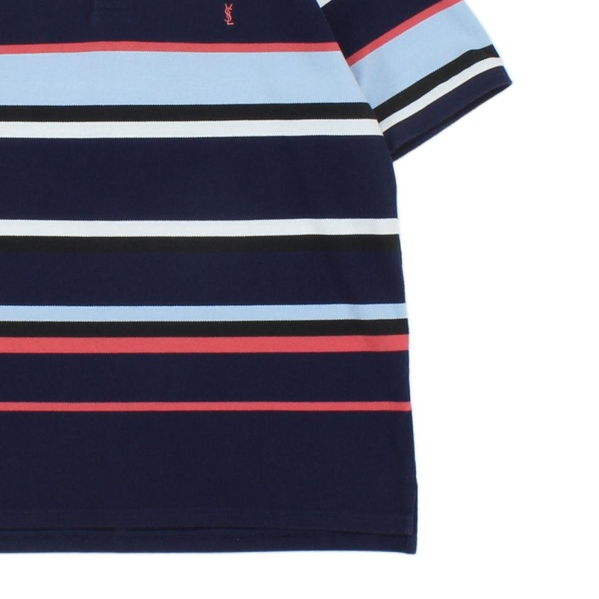 Mens Striped Polo Shirt Short Sleeve