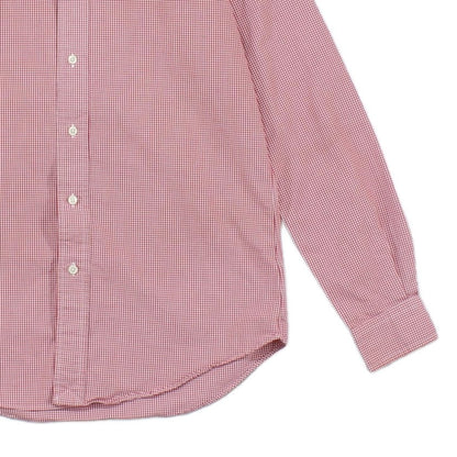 Mens Shirt  Button Down Long Sleeve Check