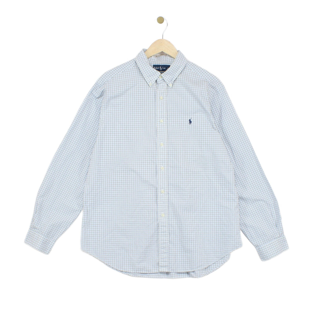 Mens Check Shirt Classic Fit Long Sleeve