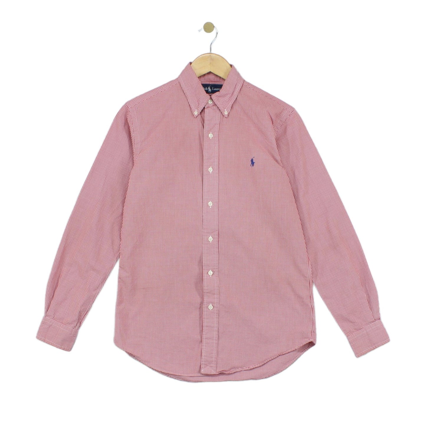 Mens Shirt  Button Down Long Sleeve Check