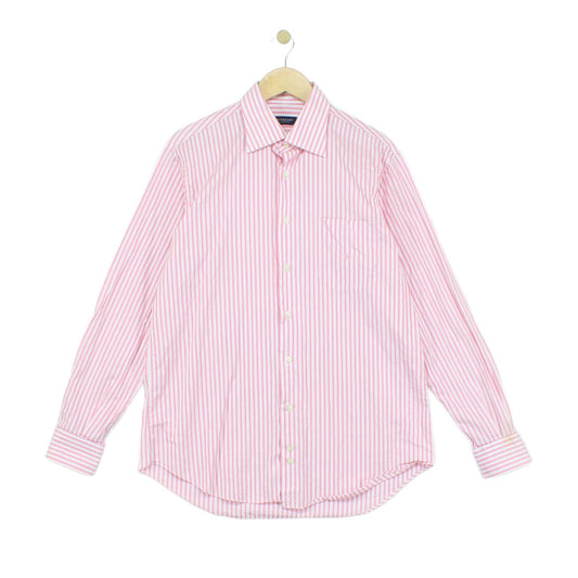 Mens Striped Shirt Button Up