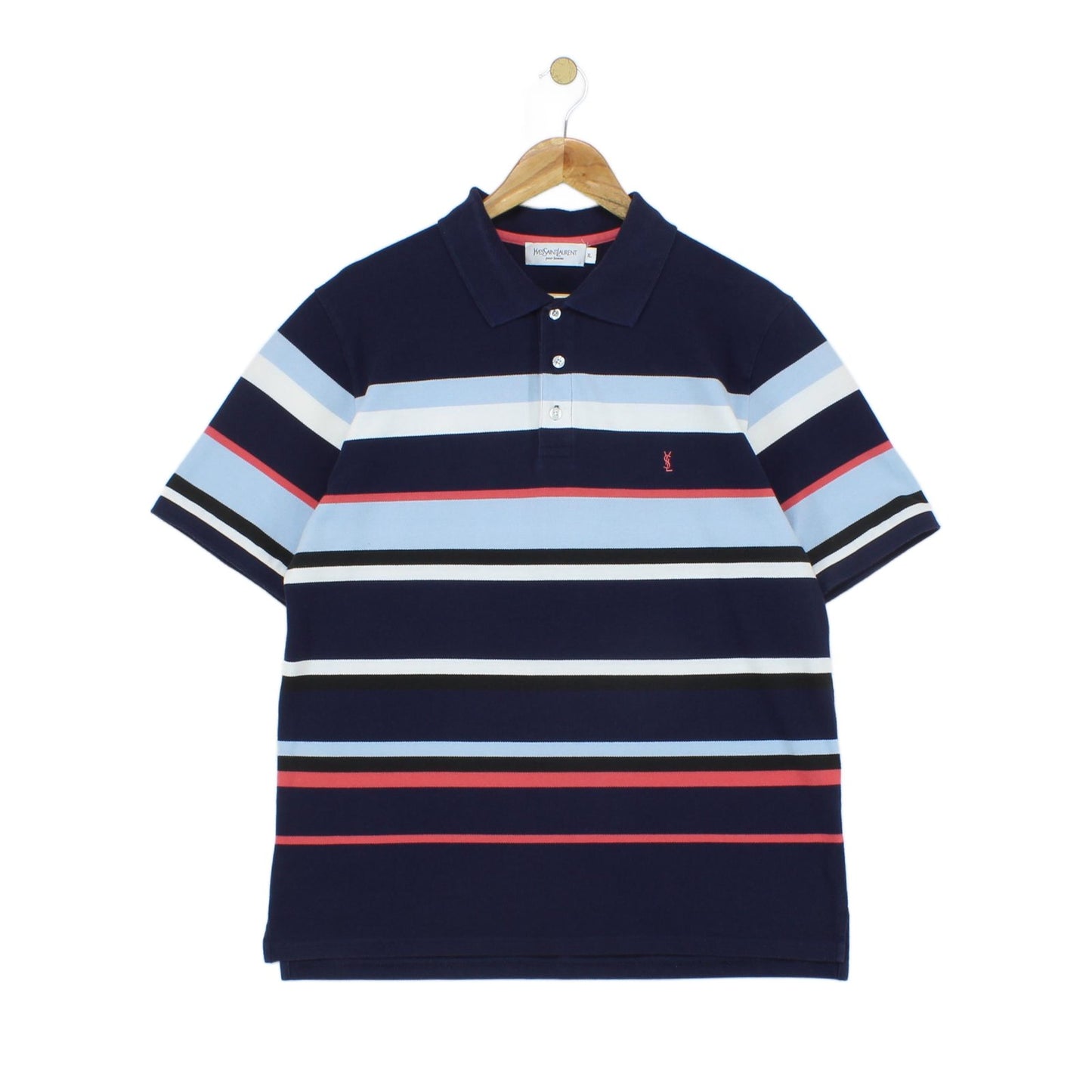 Mens Striped Polo Shirt Short Sleeve
