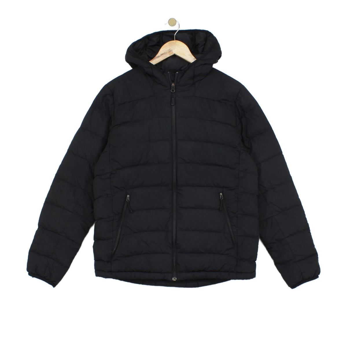 Mens Down Quilted Jacket Hooded Winter