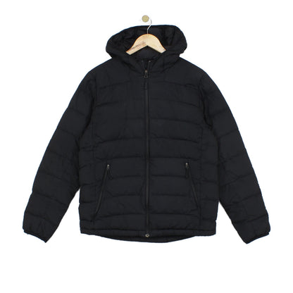Mens Down Quilted Jacket Hooded Winter