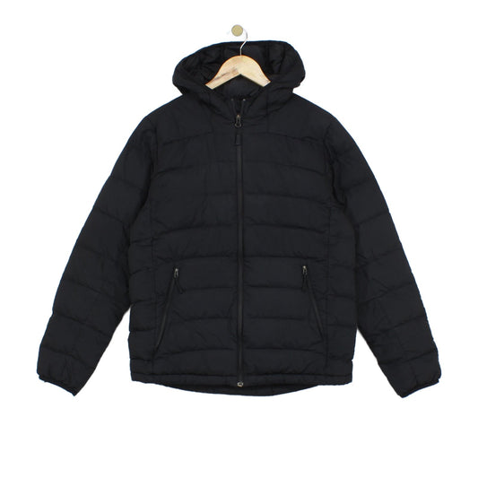 Mens Down Quilted Jacket Hooded Winter
