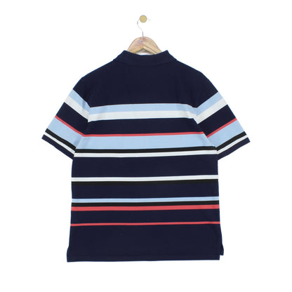 Mens Striped Polo Shirt Short Sleeve