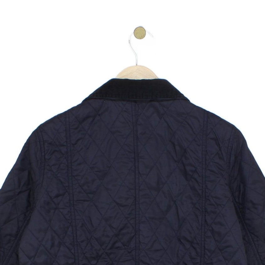Womens Quilted Jacket Button Front Outerwear Lightweight
