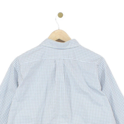 Mens Check Shirt Classic Fit Long Sleeve
