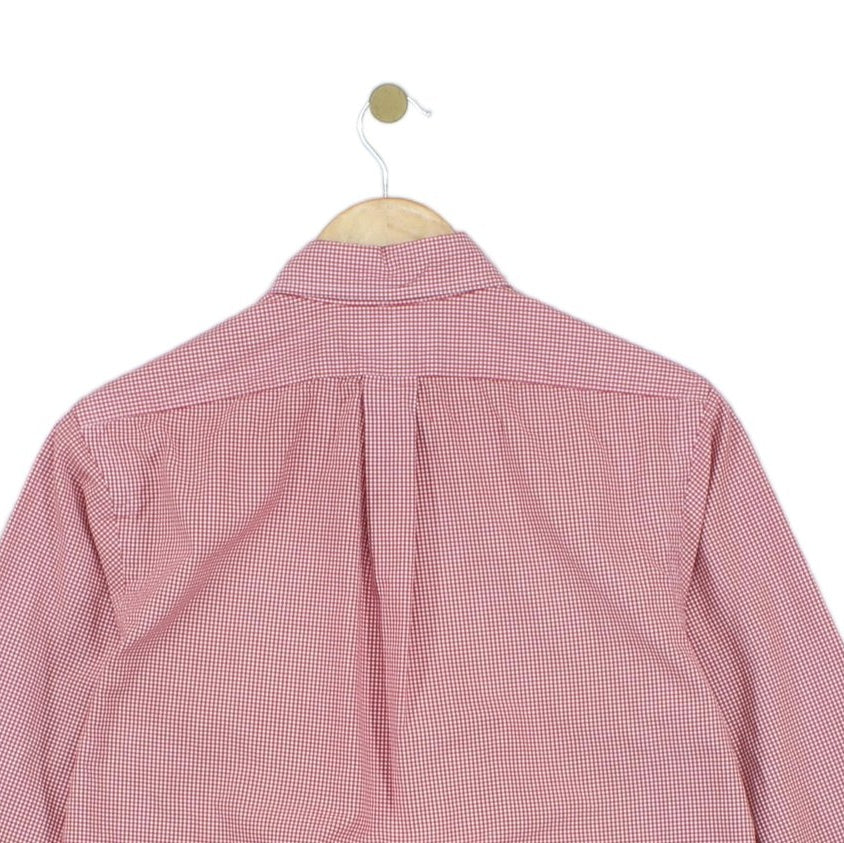 Mens Shirt  Button Down Long Sleeve Check
